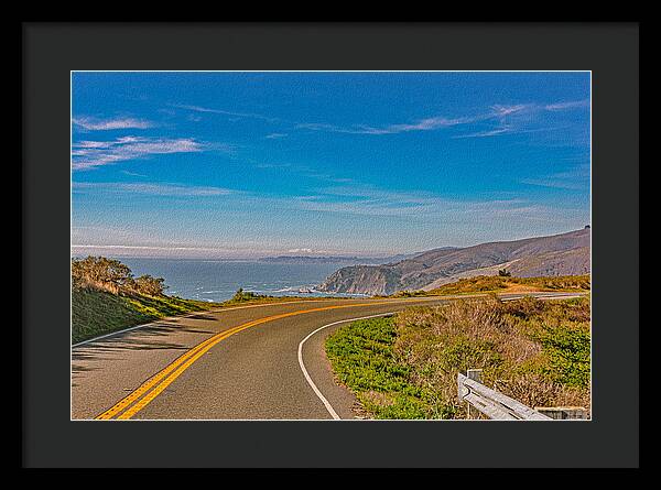Bay Area Beach Landscape in California - Framed Print