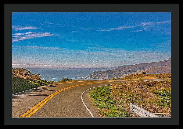 Bay Area Beach Landscape in California - Framed Print