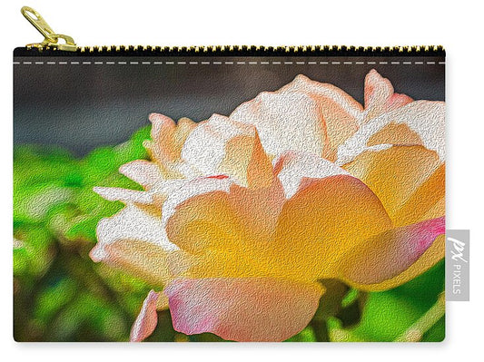 Beautiful Glowing Rose Art - Zip Pouch