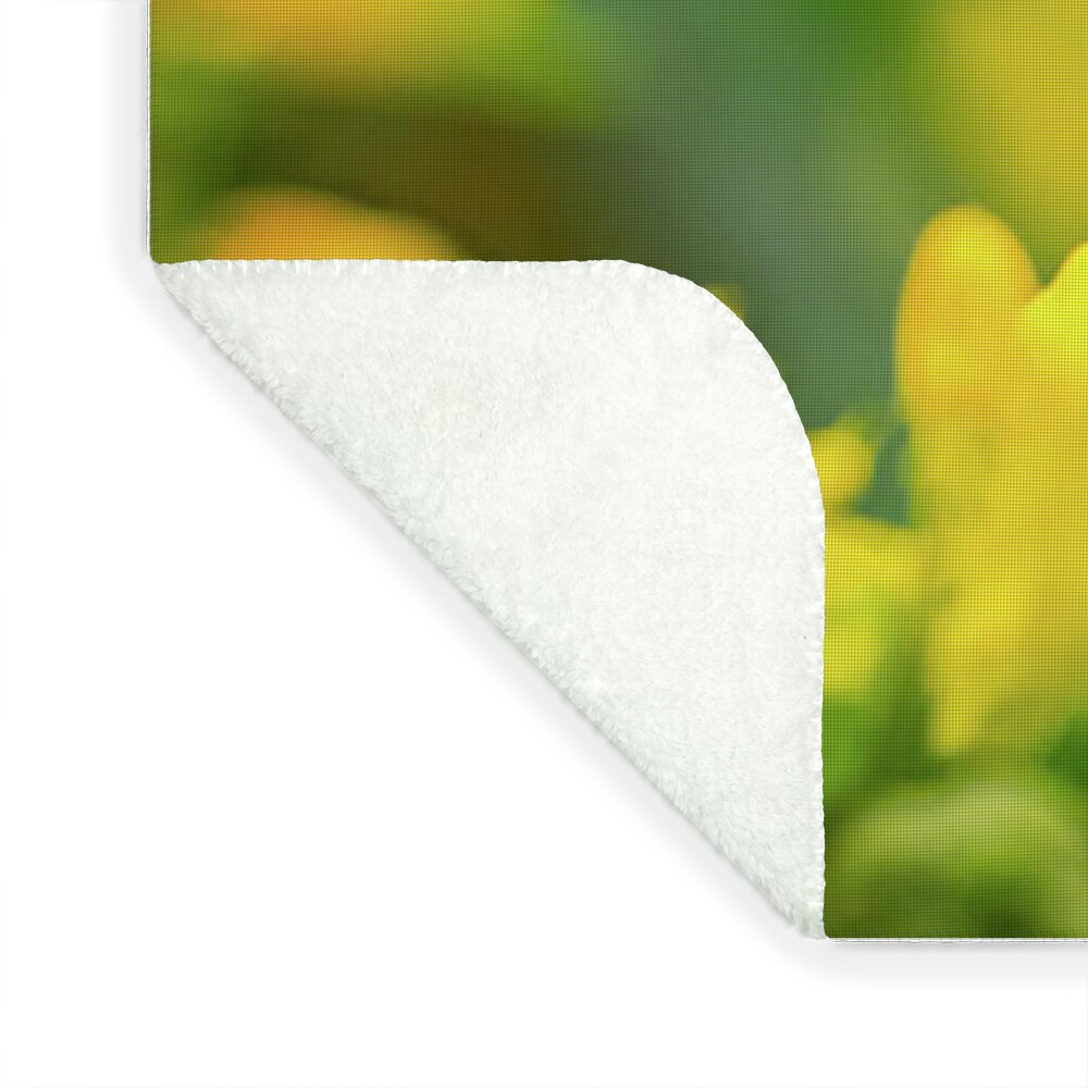Bee Collecting Pollen on a Flower - Blanket