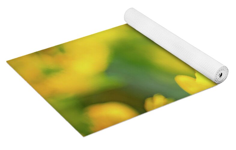 Bee Collecting Pollen on a Flower - Yoga Mat