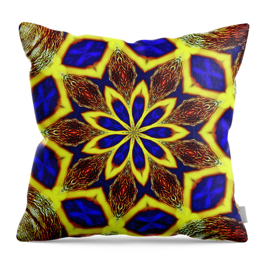 Bee Hive Mandala - Throw Pillow