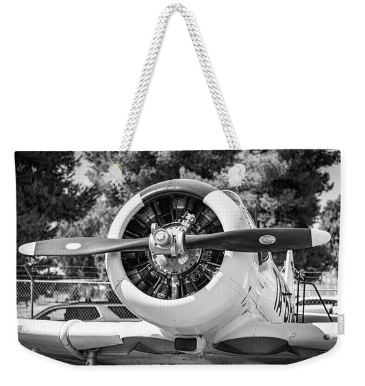 Black and White Castle Airforce Resident Airplane - Weekender Tote Bag