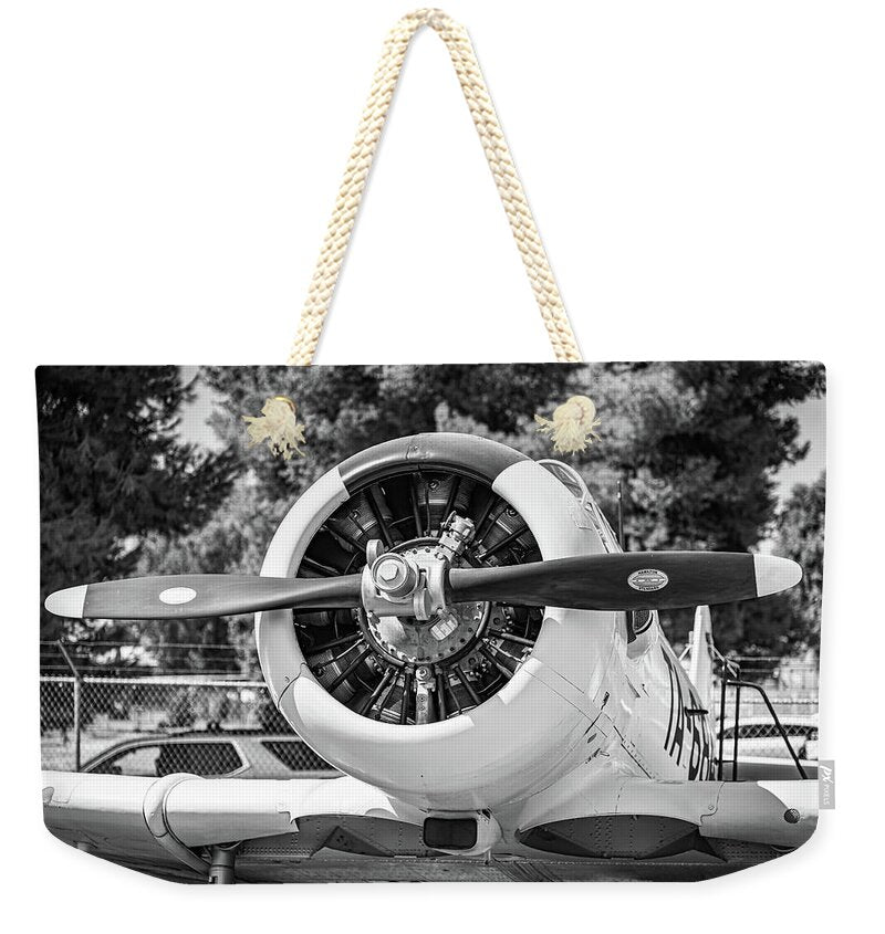 Black and White Castle Airforce Resident Airplane - Weekender Tote Bag