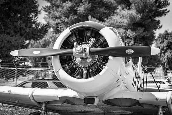 Black and White Castle Airforce Resident Airplane - Art Print