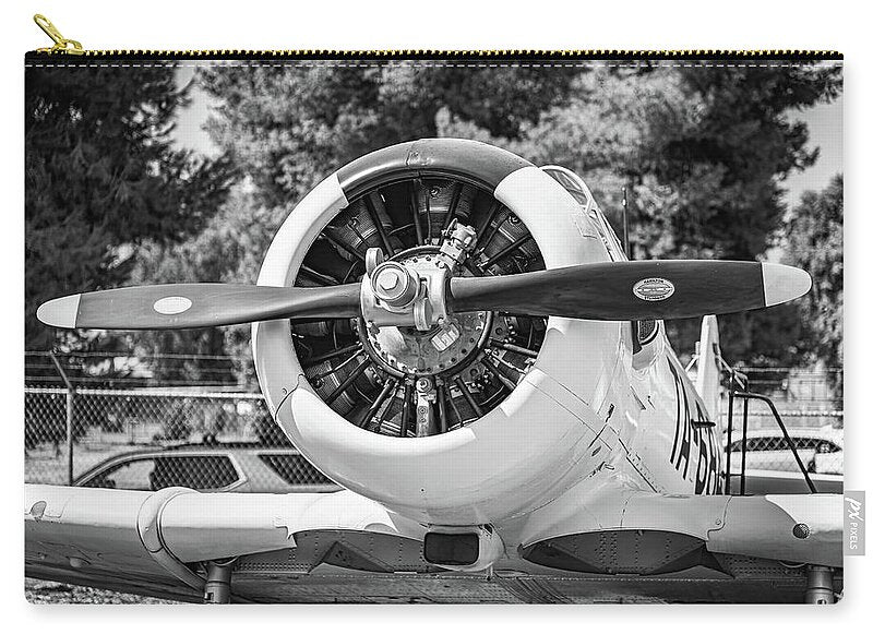 Black and White Castle Airforce Resident Airplane - Zip Pouch