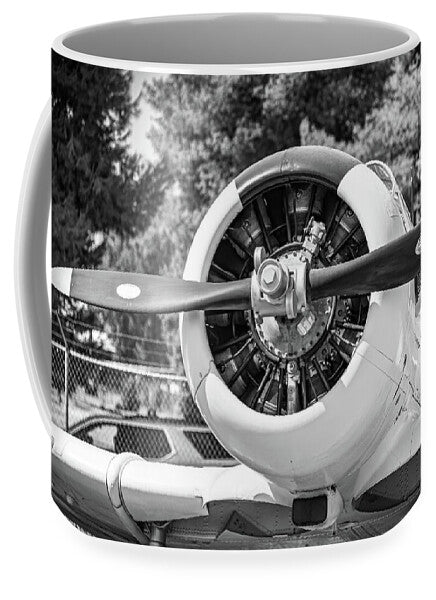 Black and White Castle Airforce Resident Airplane - Mug