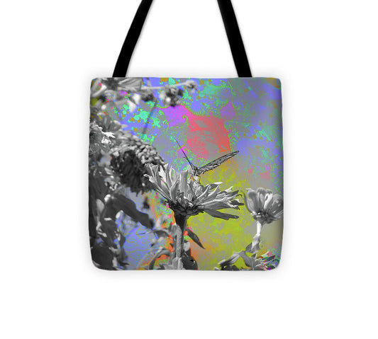 Blast of paints Fractal Butterfly Art - Tote Bag