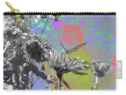 Blast of paints Fractal Butterfly Art - Zip Pouch