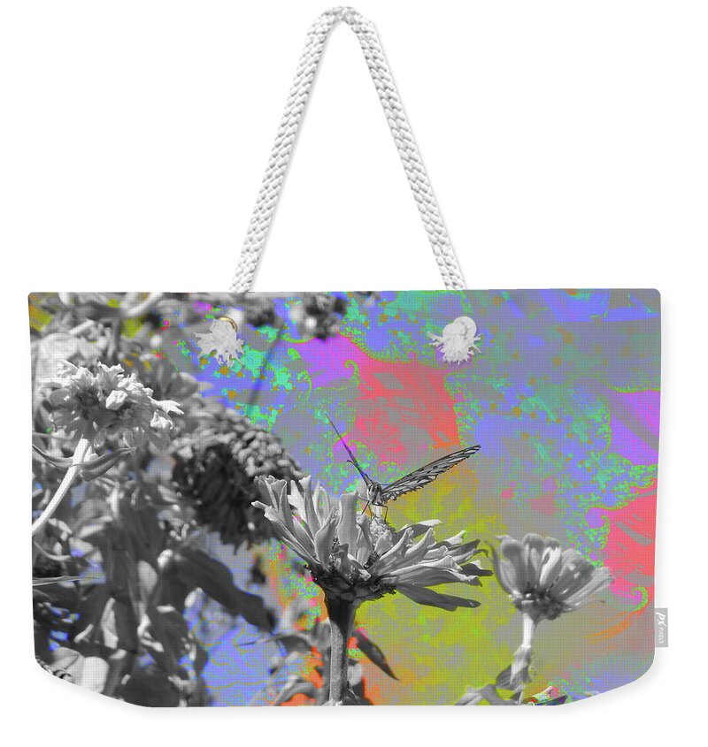 Blast of paints Fractal Butterfly Art - Weekender Tote Bag