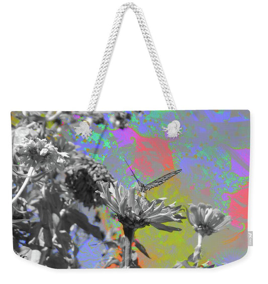 Blast of paints Fractal Butterfly Art - Weekender Tote Bag