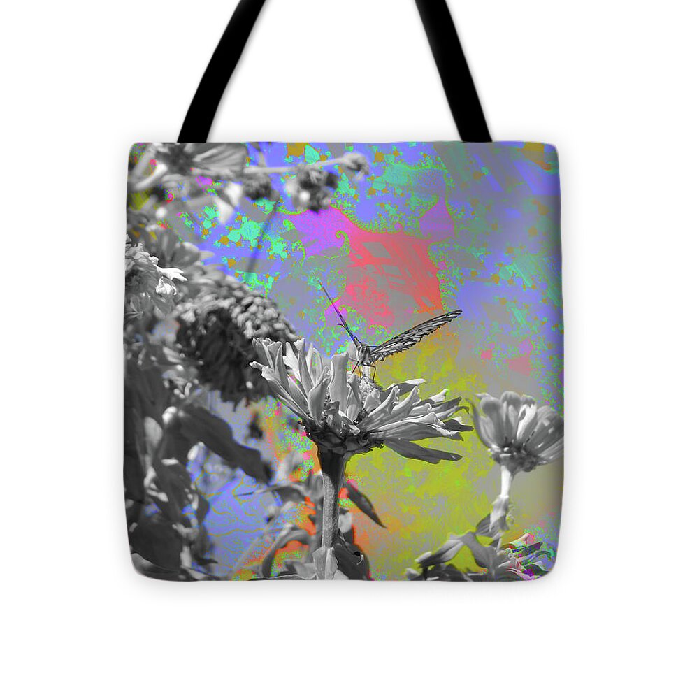 Blast of paints Fractal Butterfly Art - Tote Bag