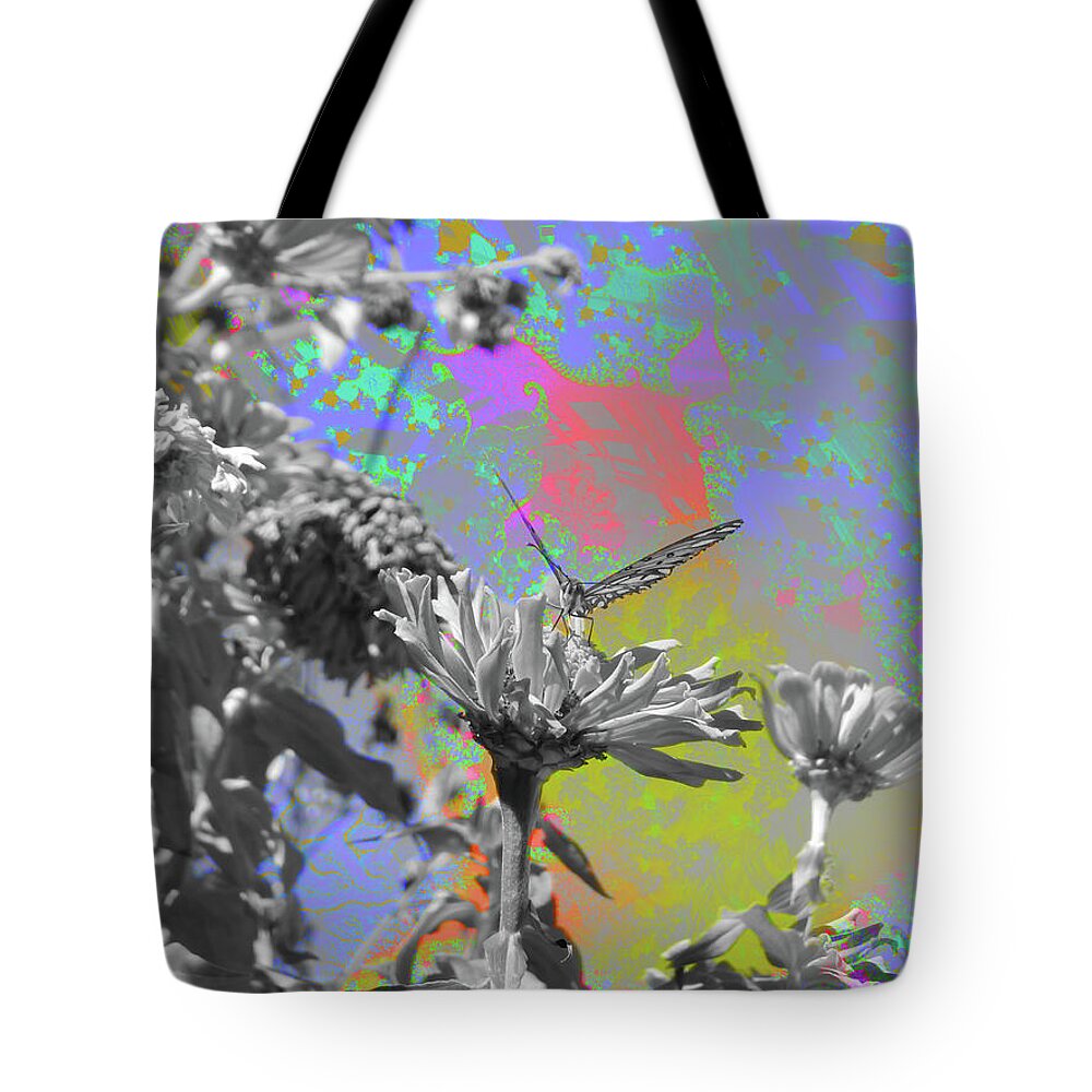 Blast of paints Fractal Butterfly Art - Tote Bag