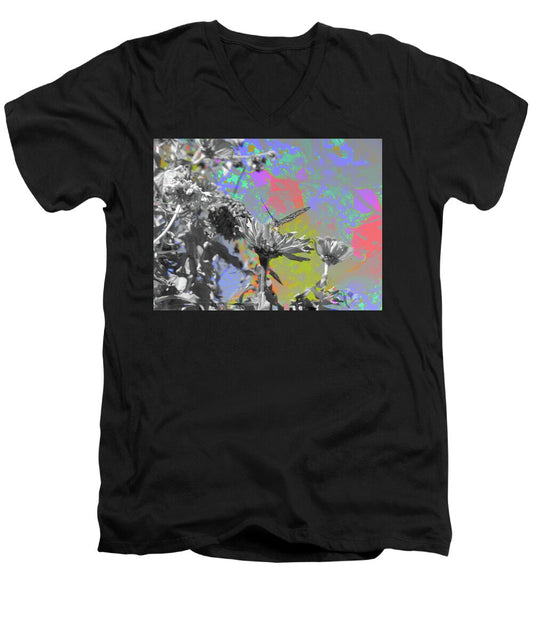 Blast of paints Fractal Butterfly Art - Men's V-Neck T-Shirt