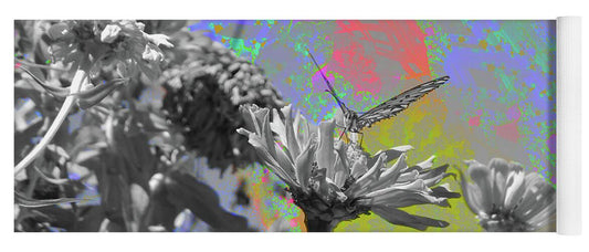 Blast of paints Fractal Butterfly Art - Yoga Mat