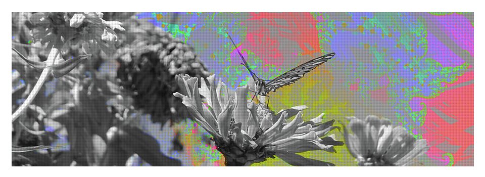 Blast of paints Fractal Butterfly Art - Yoga Mat