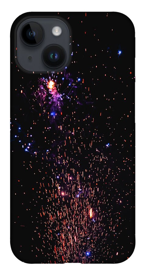 Blasted Colors of Fireworks in the sky - Phone Case