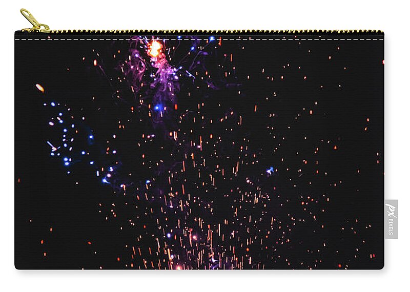 Blasted Colors of Fireworks in the sky - Zip Pouch