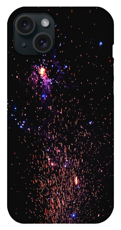 Blasted Colors of Fireworks in the sky - Phone Case