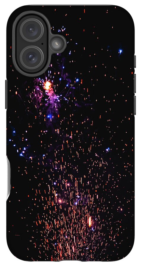 Blasted Colors of Fireworks in the sky - Phone Case