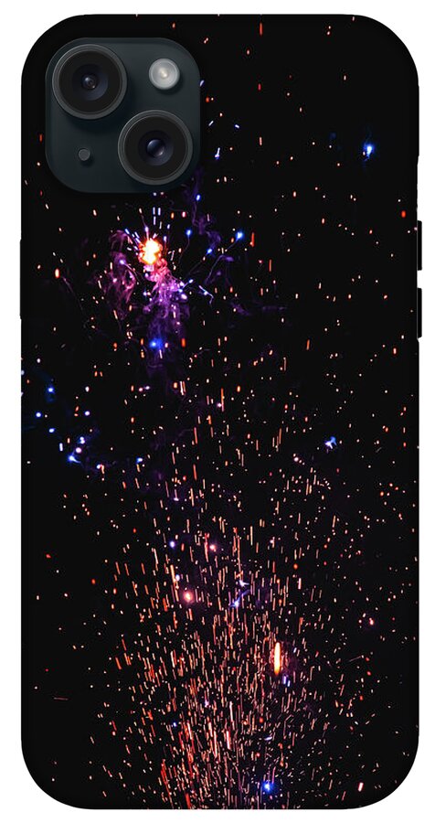 Blasted Colors of Fireworks in the sky - Phone Case