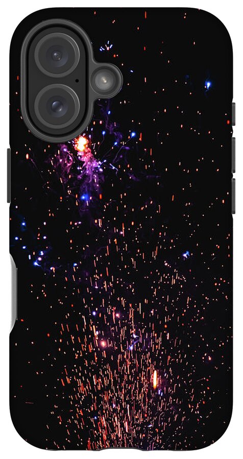 Blasted Colors of Fireworks in the sky - Phone Case