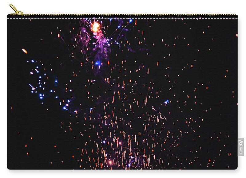 Blasted Colors of Fireworks in the sky - Zip Pouch