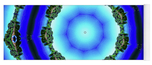 Blue Espace Nature Mandala - Yoga Mat