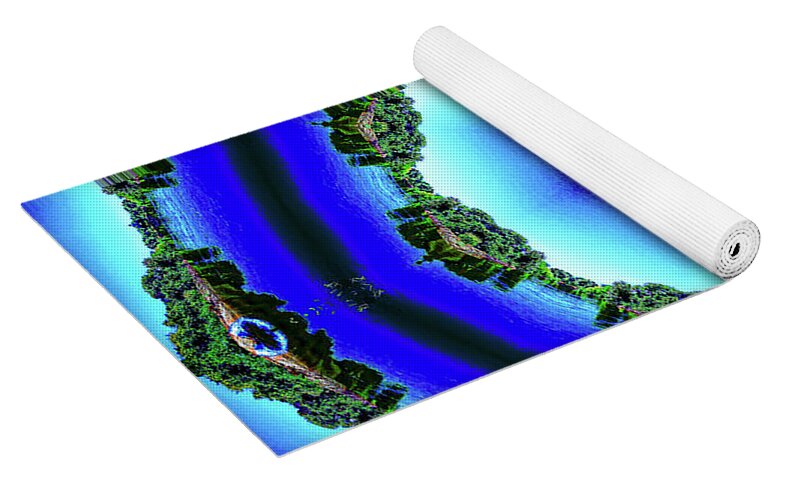 Blue Espace Nature Mandala - Yoga Mat