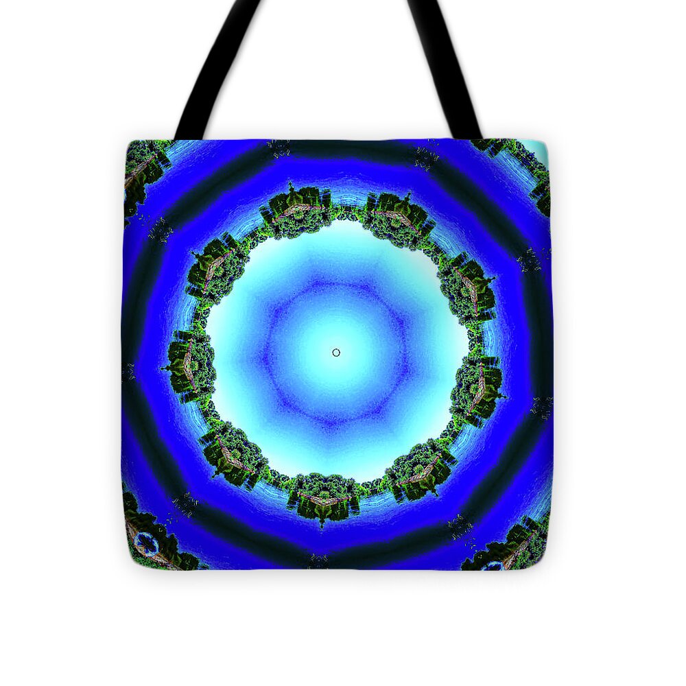 Blue Espace Nature Mandala - Tote Bag