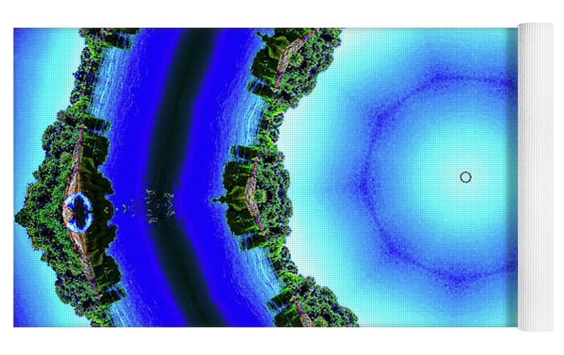 Blue Espace Nature Mandala - Yoga Mat