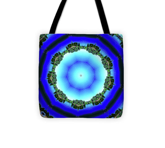 Blue Espace Nature Mandala - Tote Bag