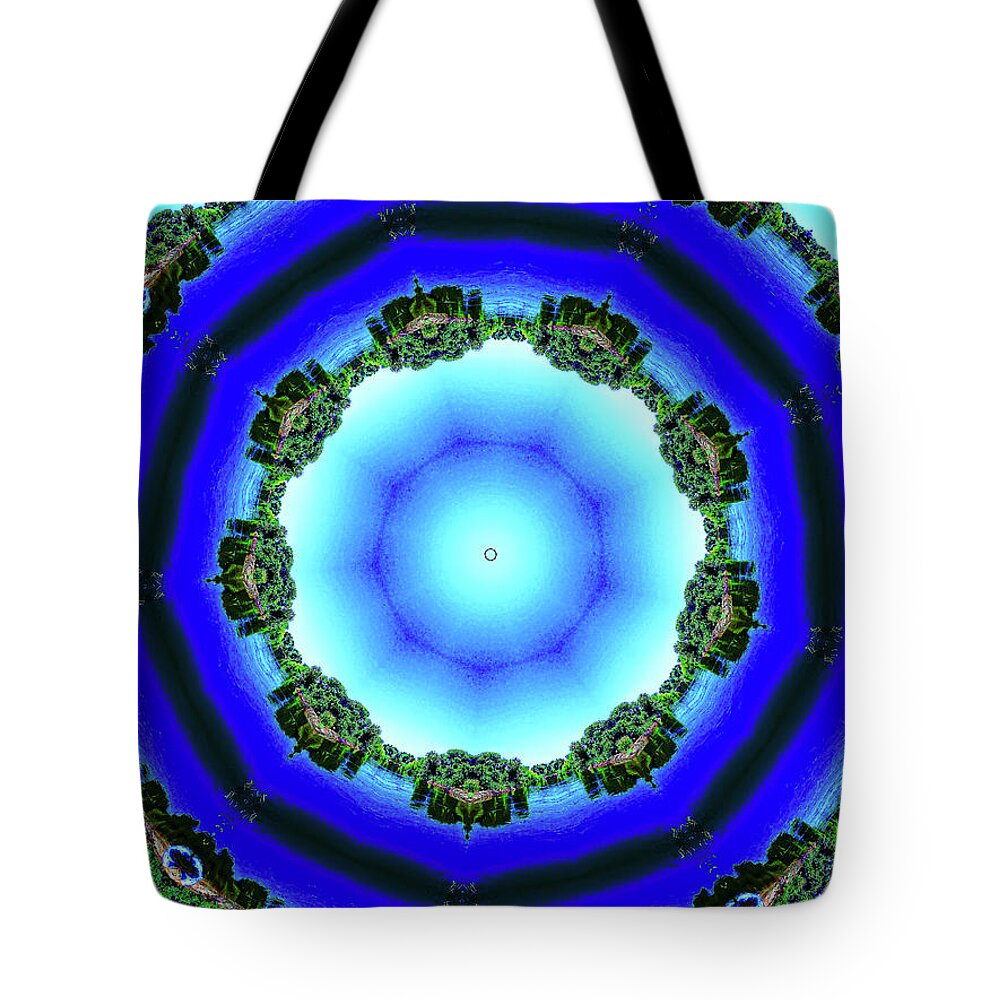 Blue Espace Nature Mandala - Tote Bag