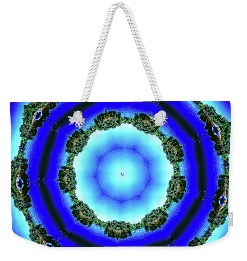 Blue Espace Nature Mandala - Weekender Tote Bag