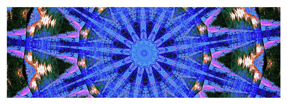 Blue Frequencies of Nature Mandala - Yoga Mat