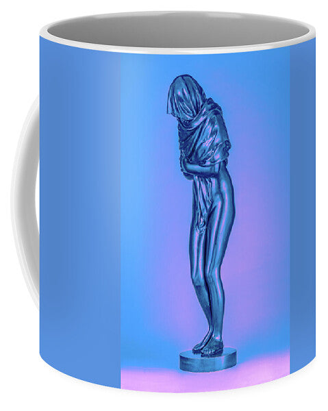 Blue Overlay on a Statue - Mug