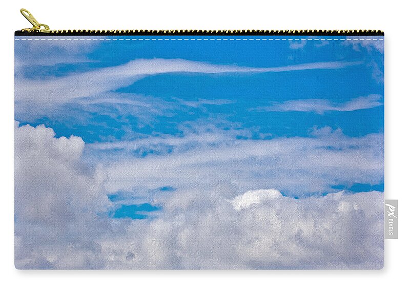 Blue Sky and Fluffy Clouds  - Zip Pouch