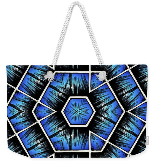 Blue Sky and Trees Colorful Kaleidoscope - Weekender Tote Bag