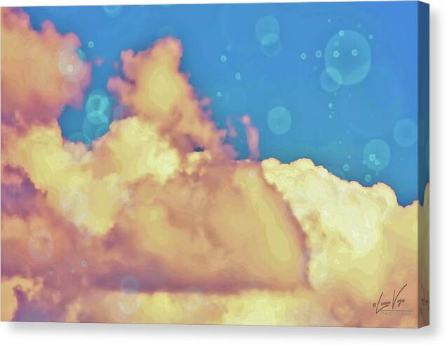 Bubbly Clouds in the Sky - Canvas Print