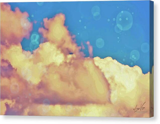Bubbly Clouds in the Sky - Canvas Print