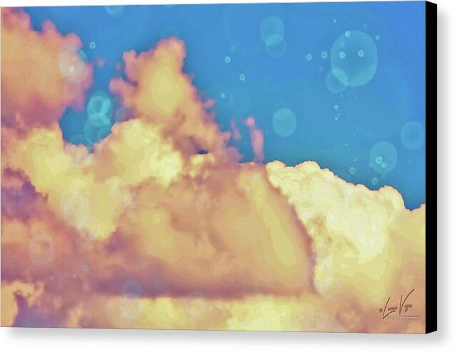 Bubbly Clouds in the Sky - Canvas Print