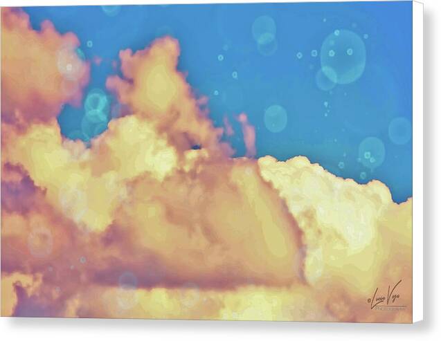Bubbly Clouds in the Sky - Canvas Print