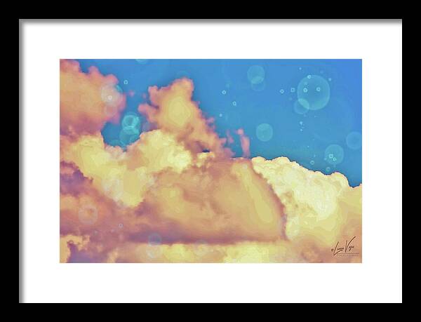 Bubbly Clouds in the Sky - Framed Print