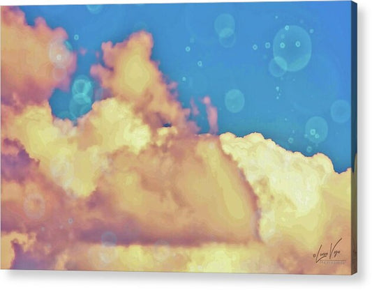 Bubbly Clouds in the Sky - Acrylic Print