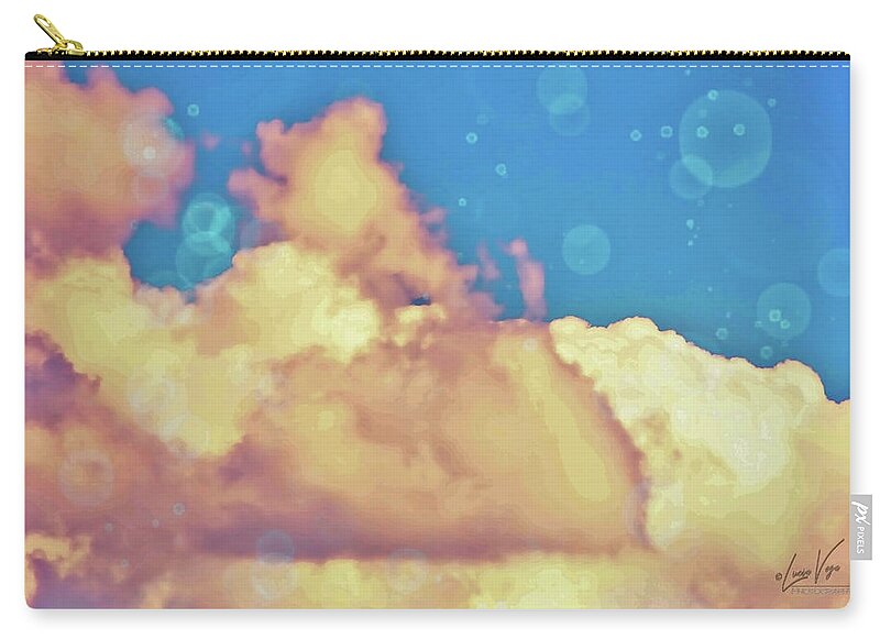 Bubbly Clouds in the Sky - Zip Pouch