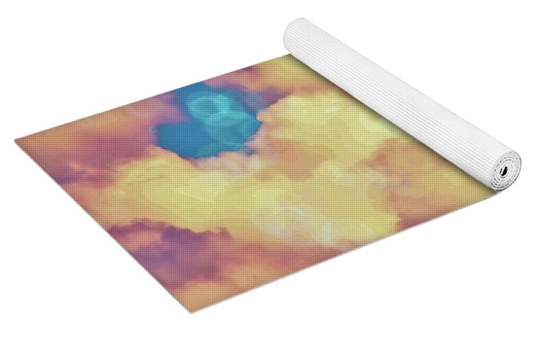 Bubbly Clouds in the Sky - Yoga Mat