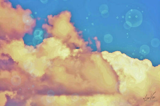 Bubbly Clouds in the Sky - Art Print
