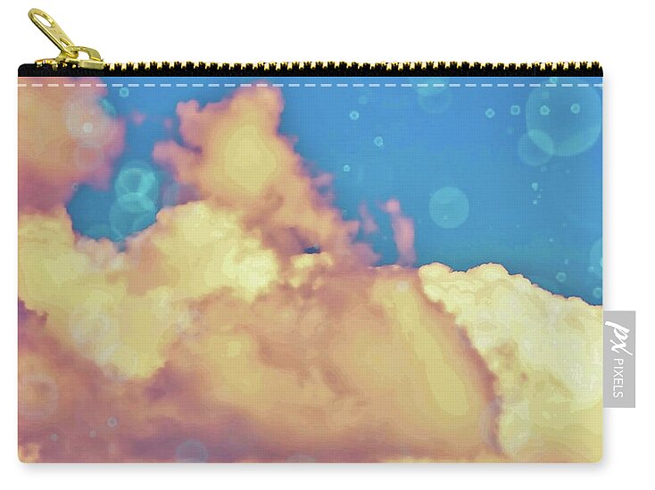 Bubbly Clouds in the Sky - Zip Pouch
