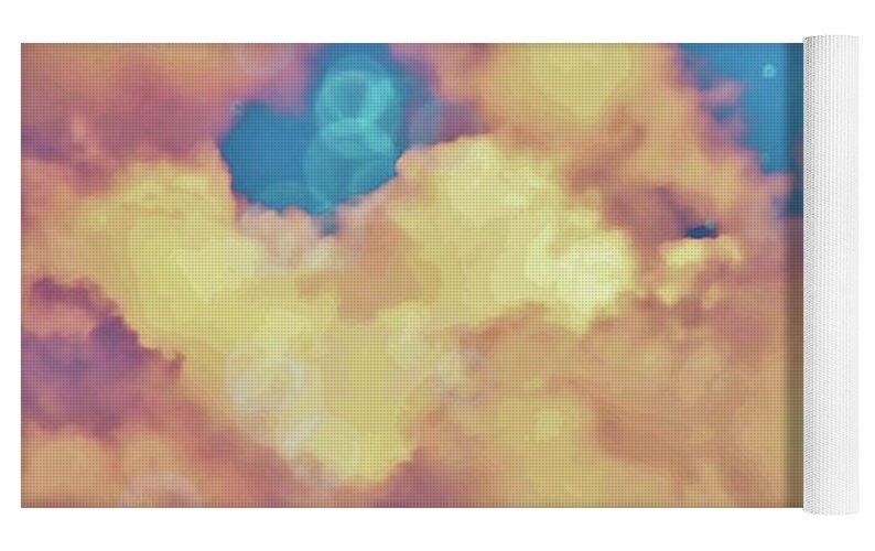 Bubbly Clouds in the Sky - Yoga Mat