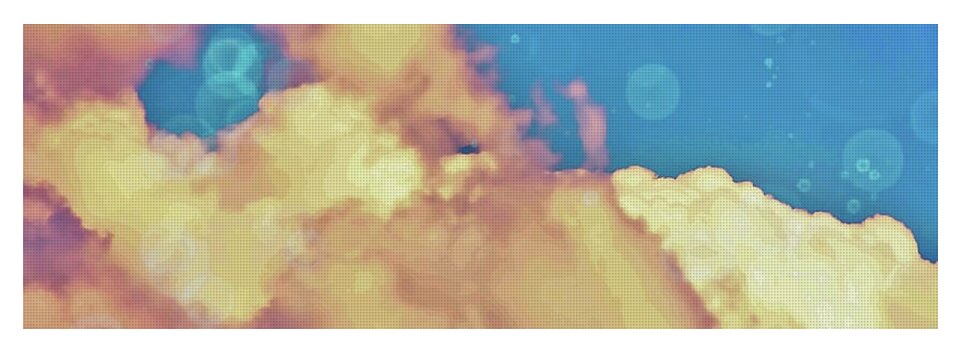 Bubbly Clouds in the Sky - Yoga Mat